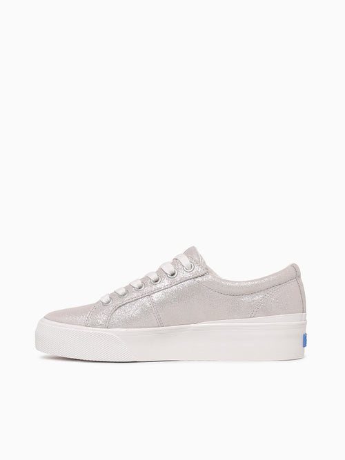 Jump Kick Duo Glitter Peony Glitter Sued White / 5 / M