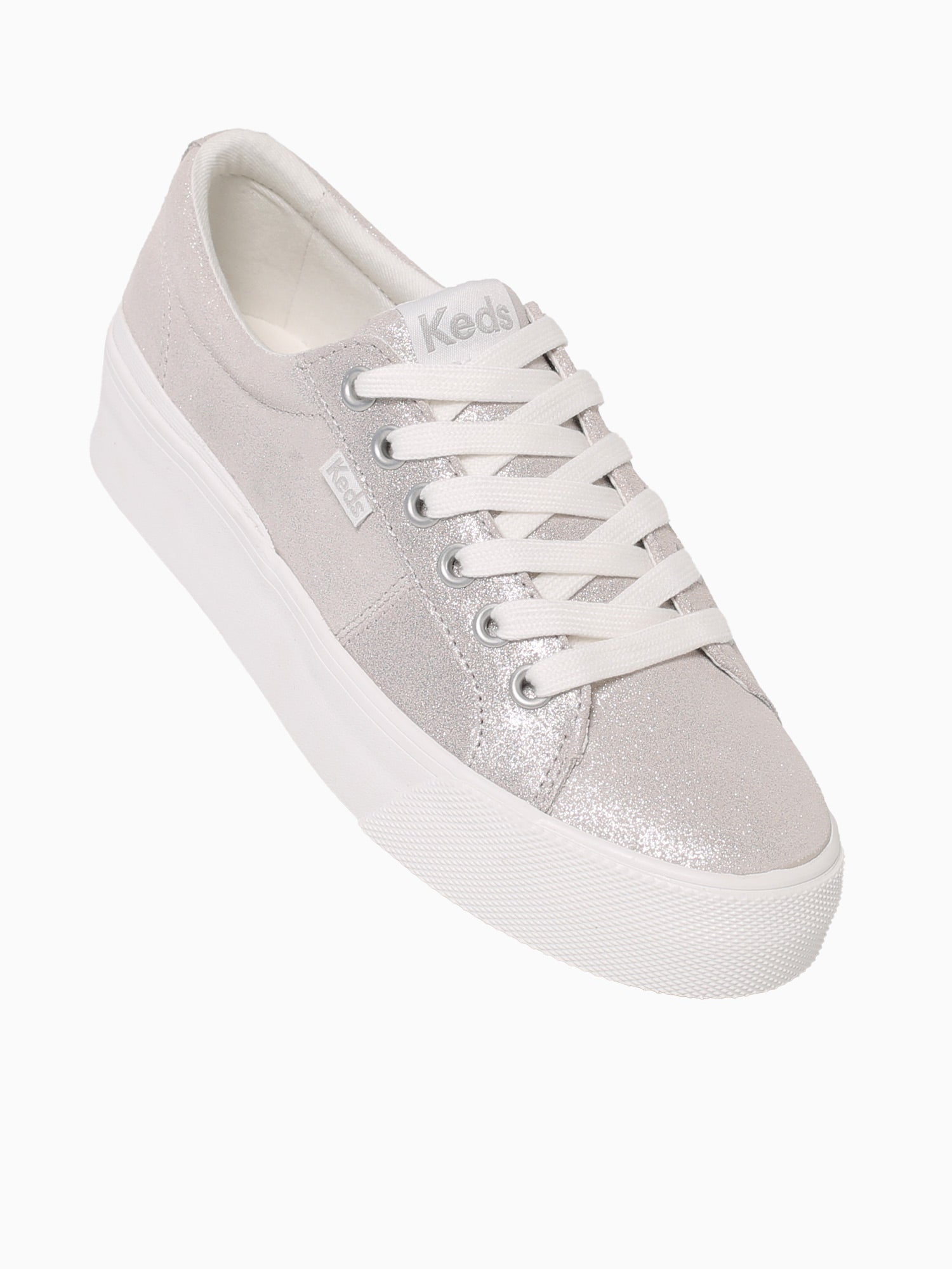Jump Kick Duo Glitter Peony Glitter Sued White / 5 / M
