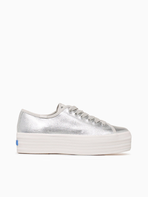 Triple Up Washed Silver Metallic Silver / 5 / M