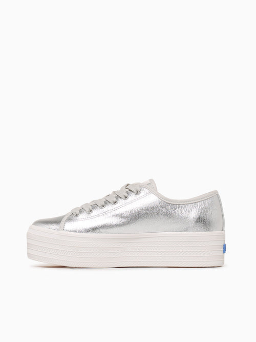 Triple Up Washed Silver Metallic Silver / 5 / M