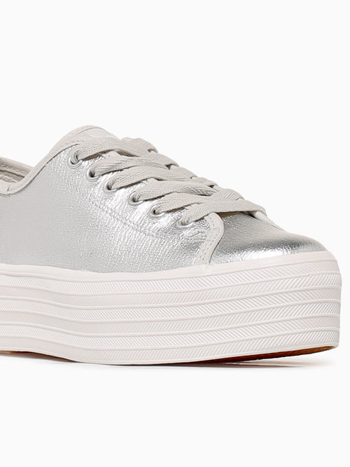 Triple Up Washed Silver Metallic Silver / 5 / M