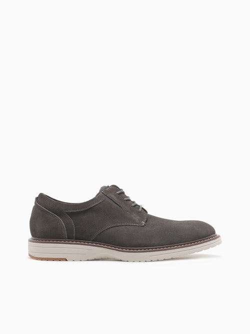 Griff Suede Plain Toe Gunmetal Suede Dark Grey / 7 / M