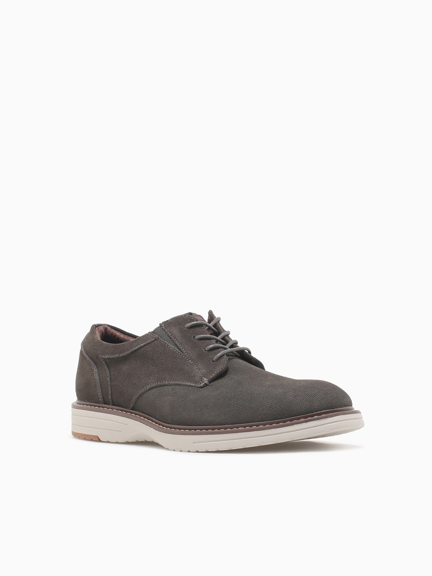 Griff Suede Plain Toe Gunmetal Suede Dark Grey / 7 / M