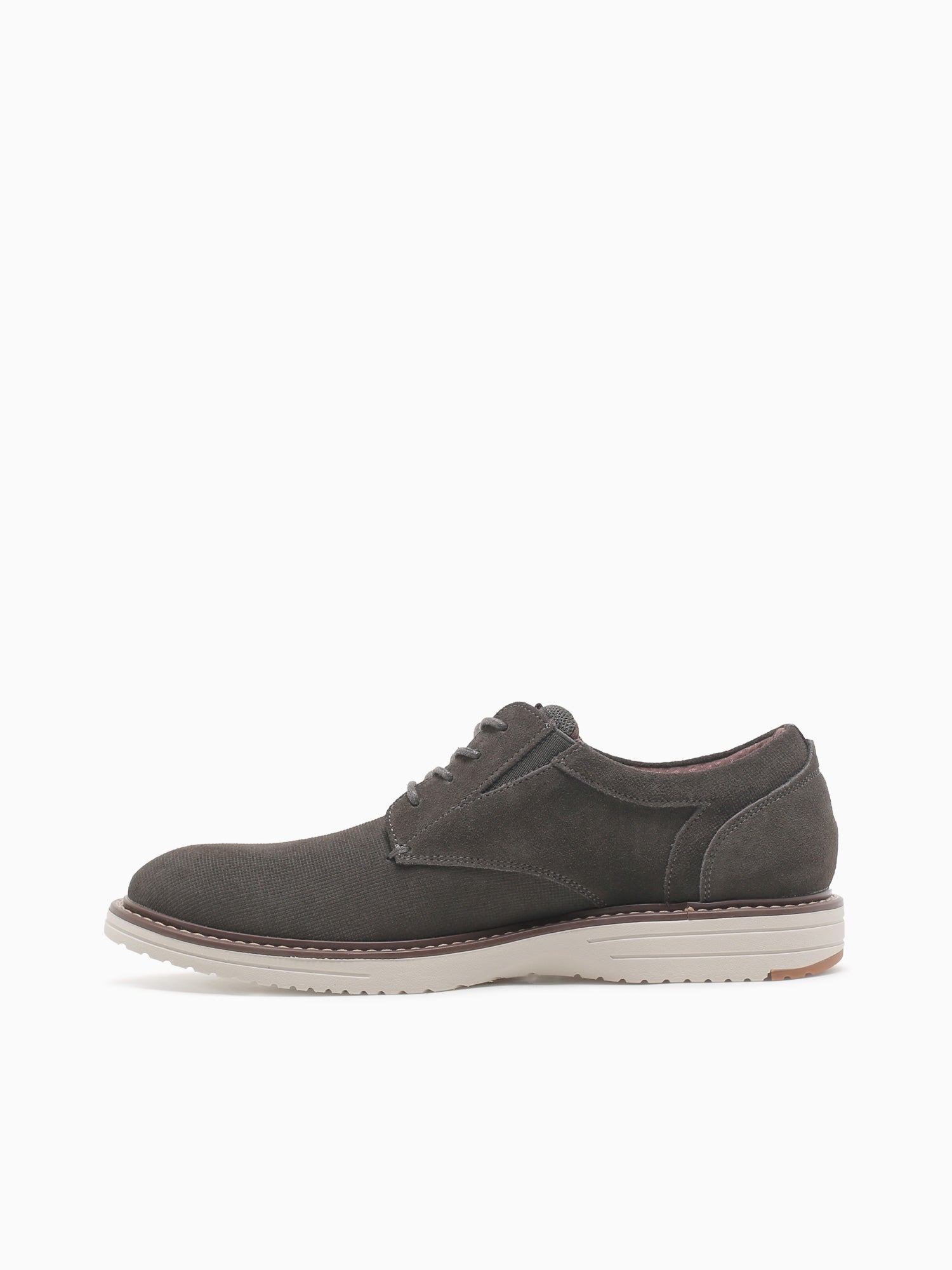 Griff Suede Plain Toe Gunmetal Suede Dark Grey / 7 / M