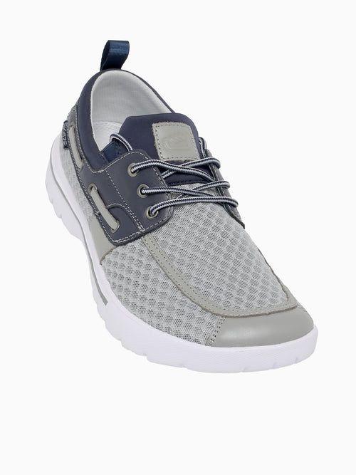 Del Marina Gey Navy mesh Leather Grey / 7 / M