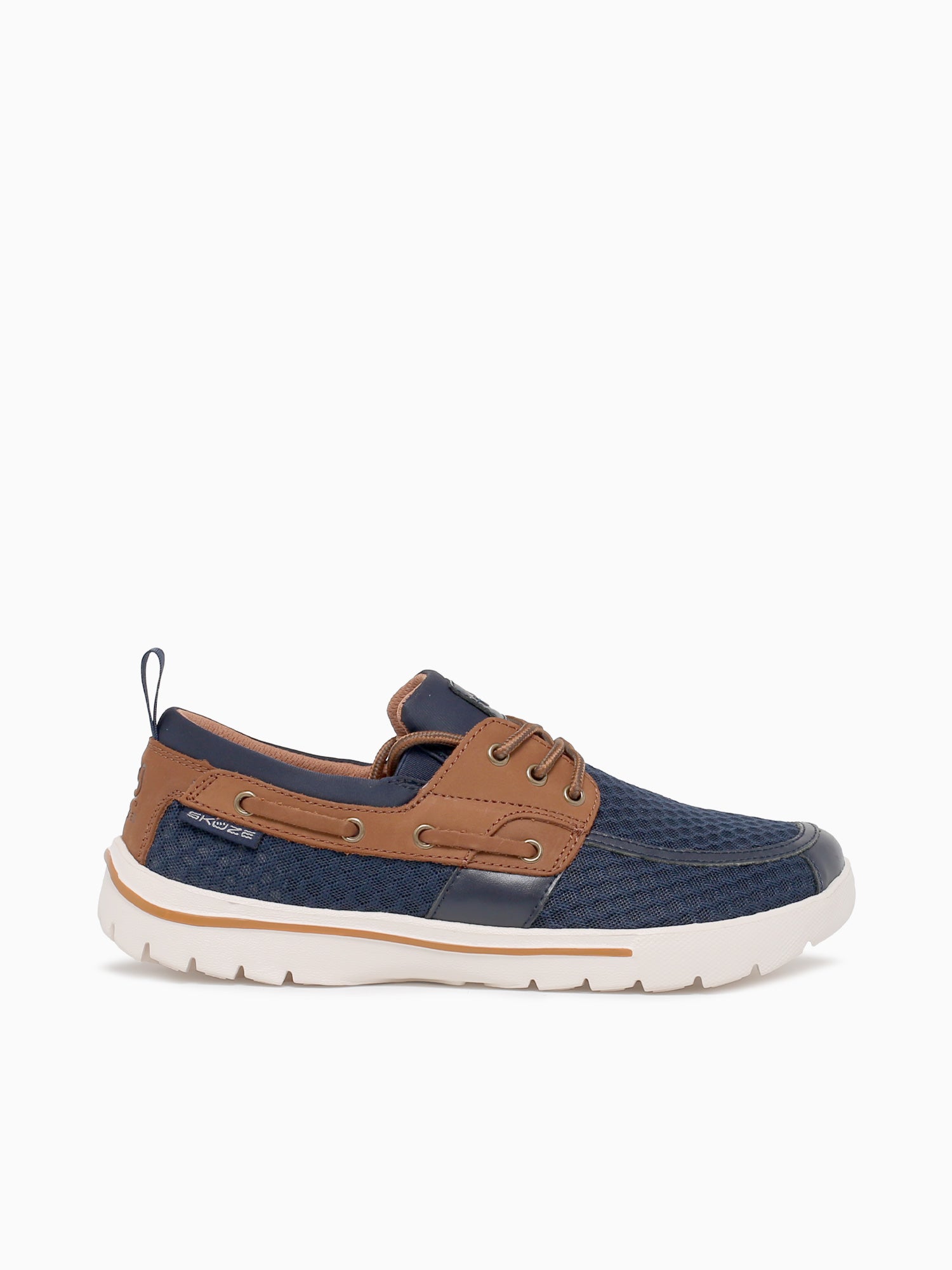 Del Marina Navy Brown mesh Leather Navy / 7 / M