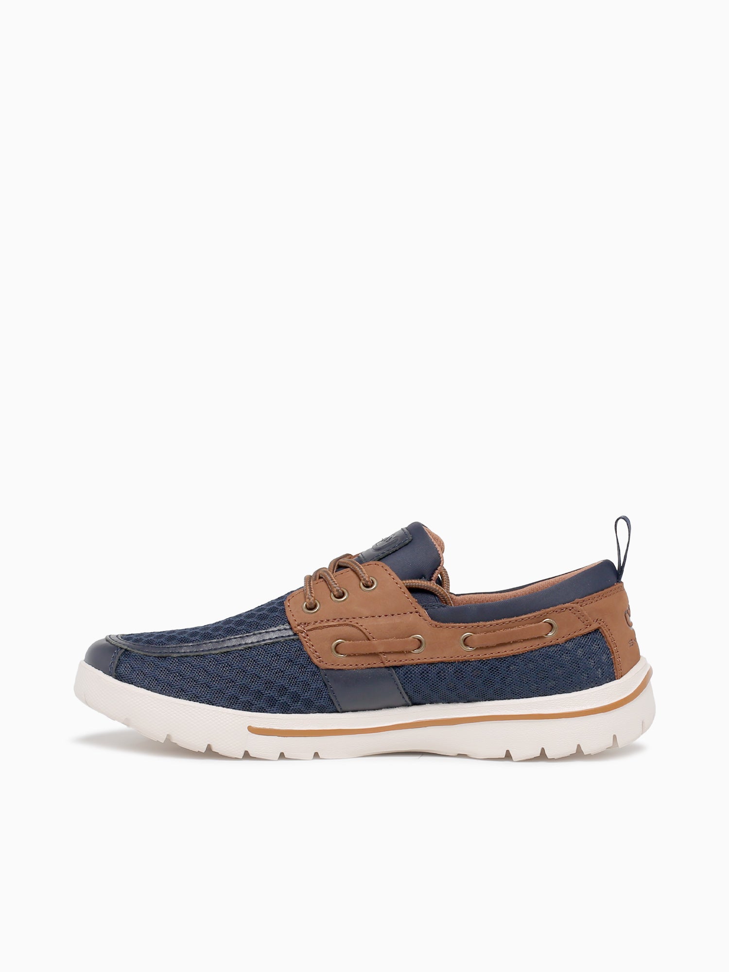 Del Marina Navy Brown mesh Leather Navy / 7 / M