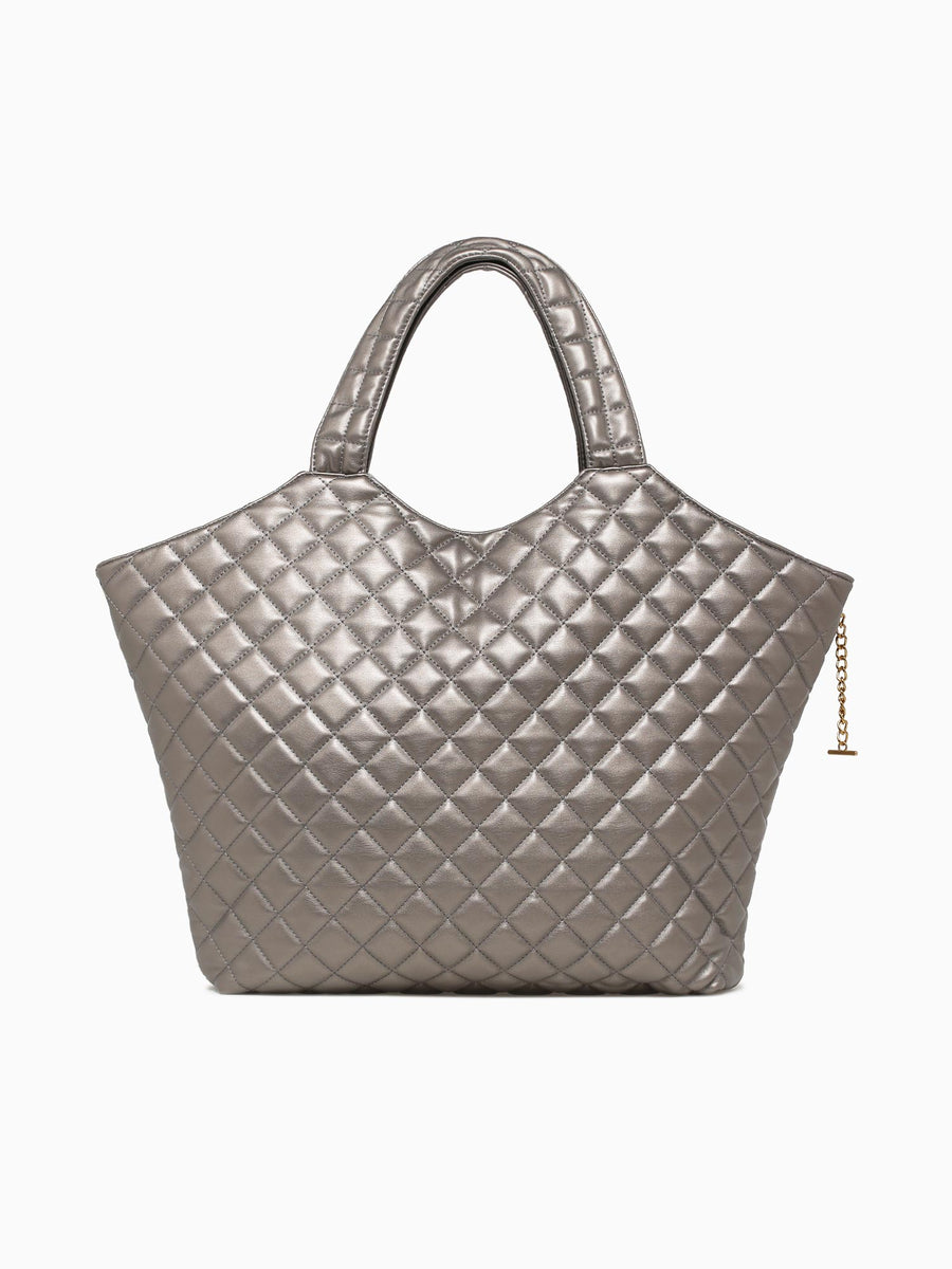 Victoria Tote Bag Pewter Pewter