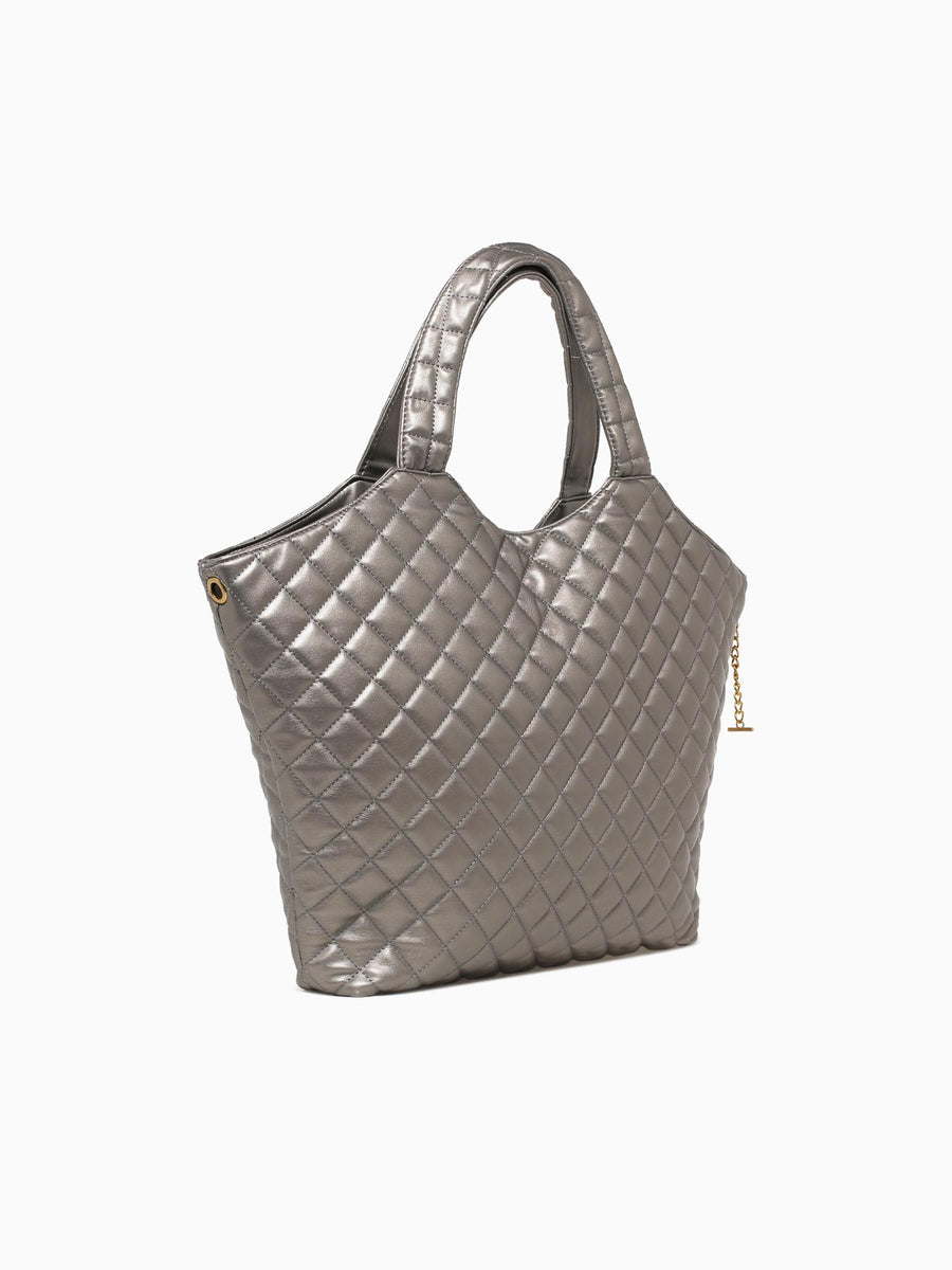 Victoria Tote Bag Pewter Pewter