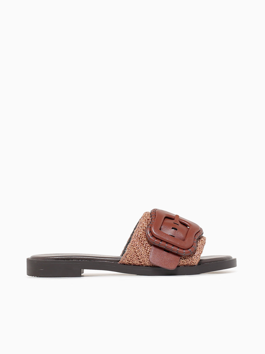 Calma Multi Cuero Rafia Man made Cognac / 35 / M