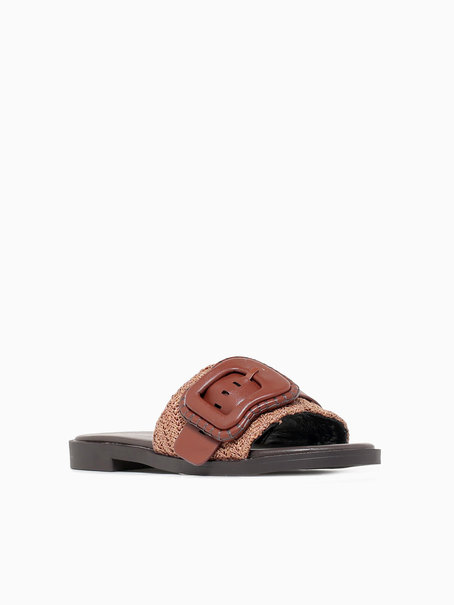 Calma Multi Cuero Rafia Man made Cognac / 35 / M