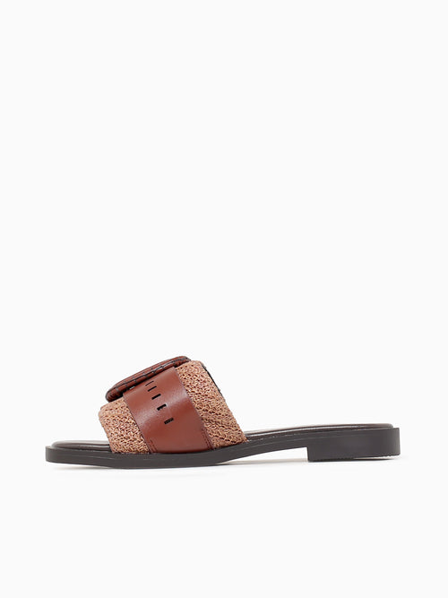 Calma Multi Cuero Rafia Man made Cognac / 35 / M