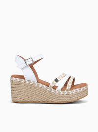 Albany Cuerda Blanco Rafia Leather White / 35 / M
