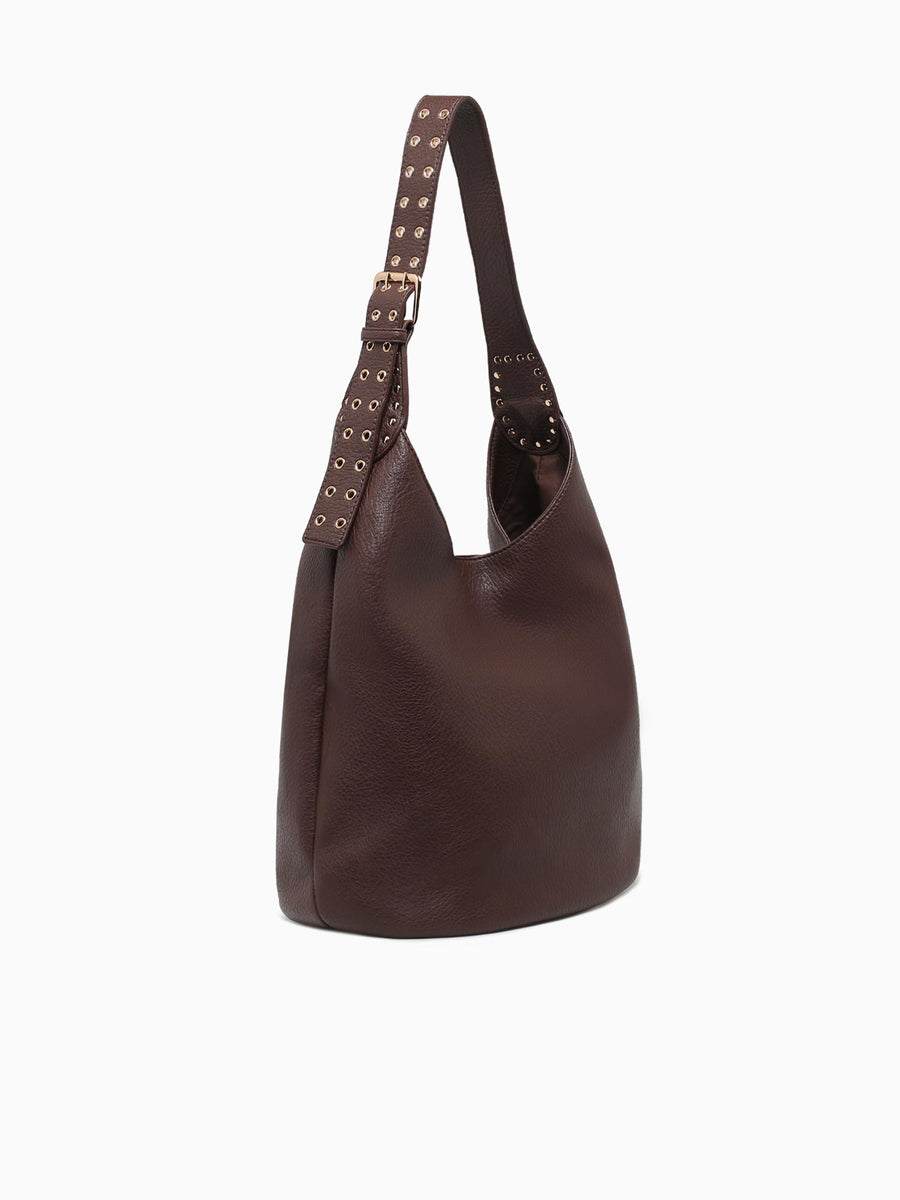 Jacqueline Shoulder Bag Chocolate Dark Brown