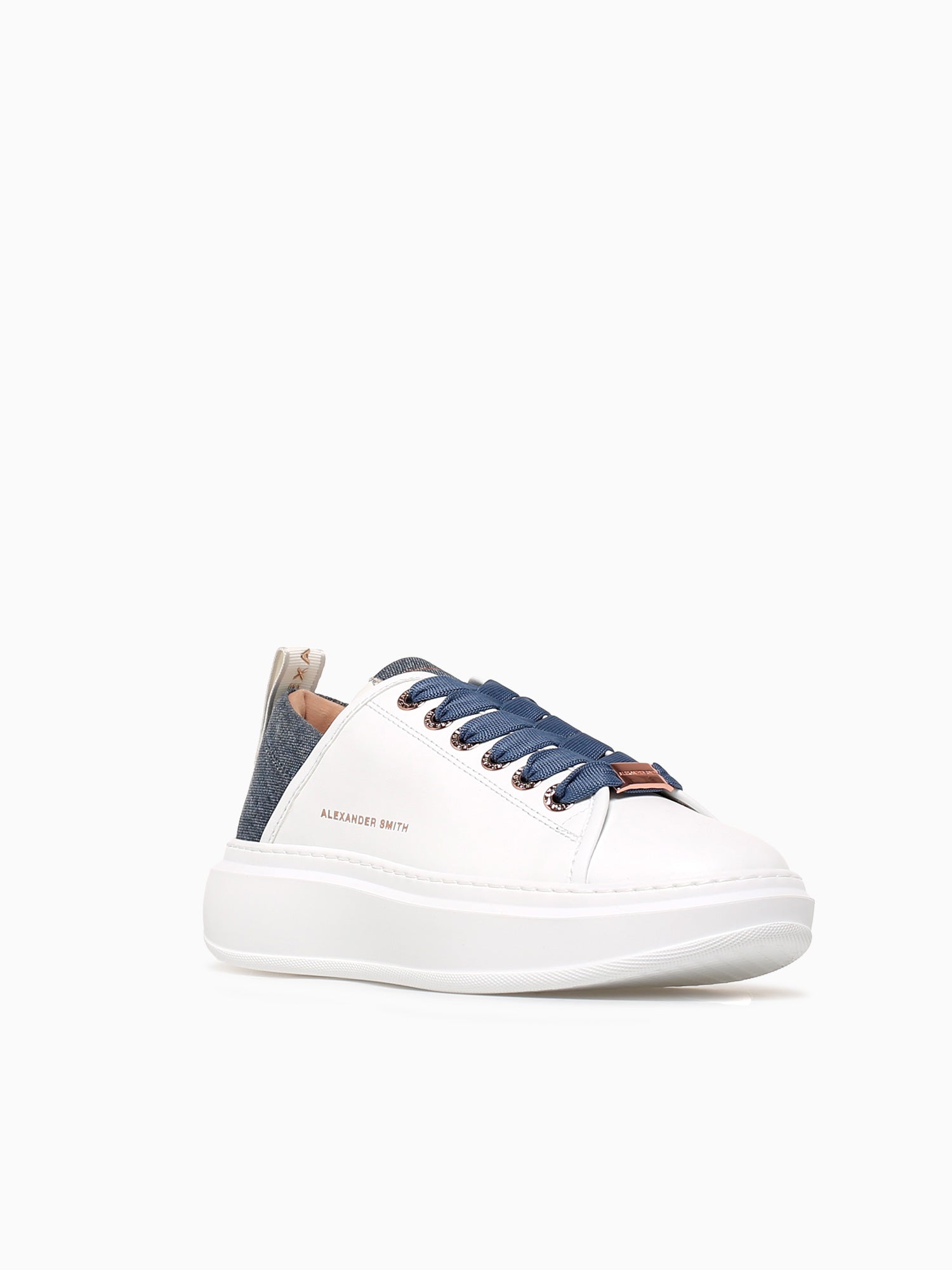 Wembley Woman White Avio leather White Multi / 35 / M