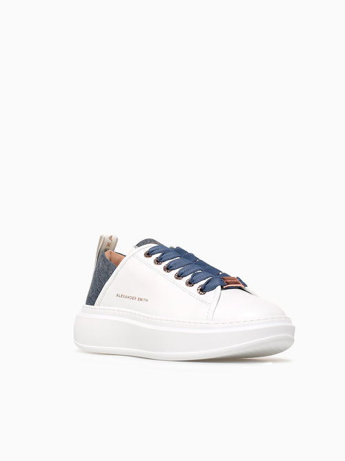 Wembley Woman White Avio leather White Multi / 35 / M