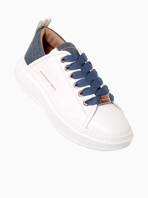 Wembley Woman White Avio leather White Multi / 35 / M