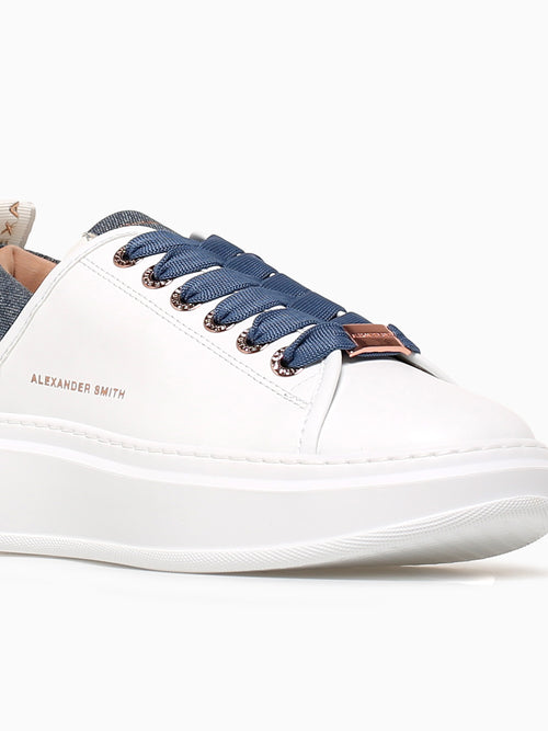 Wembley Woman White Avio leather White Multi / 35 / M