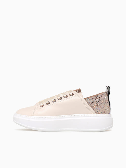 Wembley Woman Cream Leather Beige Multi / 35 / M