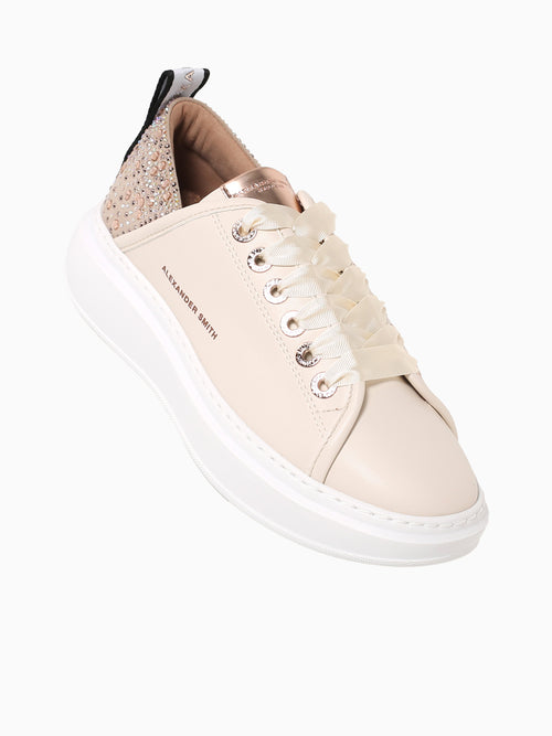 Wembley Woman Cream Leather Beige Multi / 35 / M
