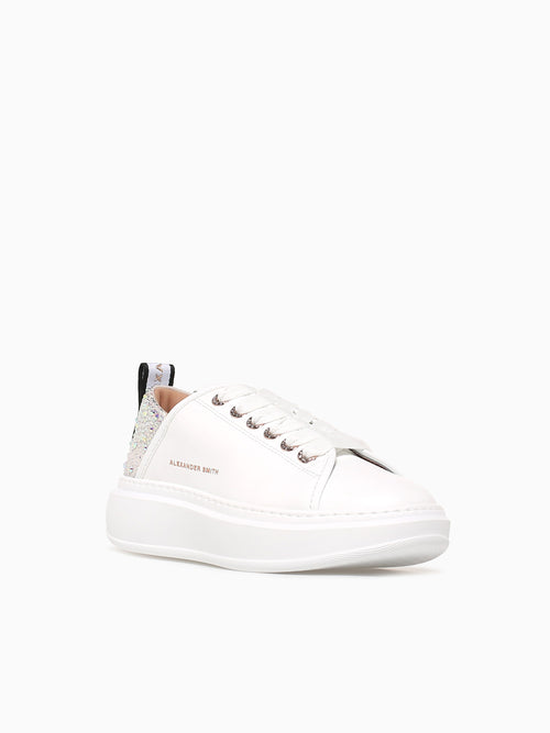 Wembley Woman White Iride azure leather White Pearl / 35 / M