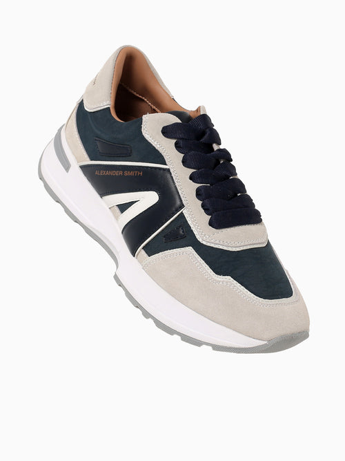 Liverpool Man Blue Grey leather Blue Multi / 40 / M