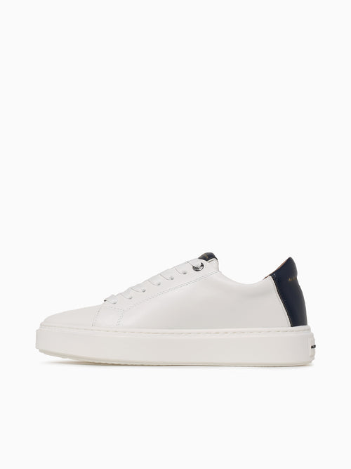 London Man White Blue leather White Multi / 40 / M