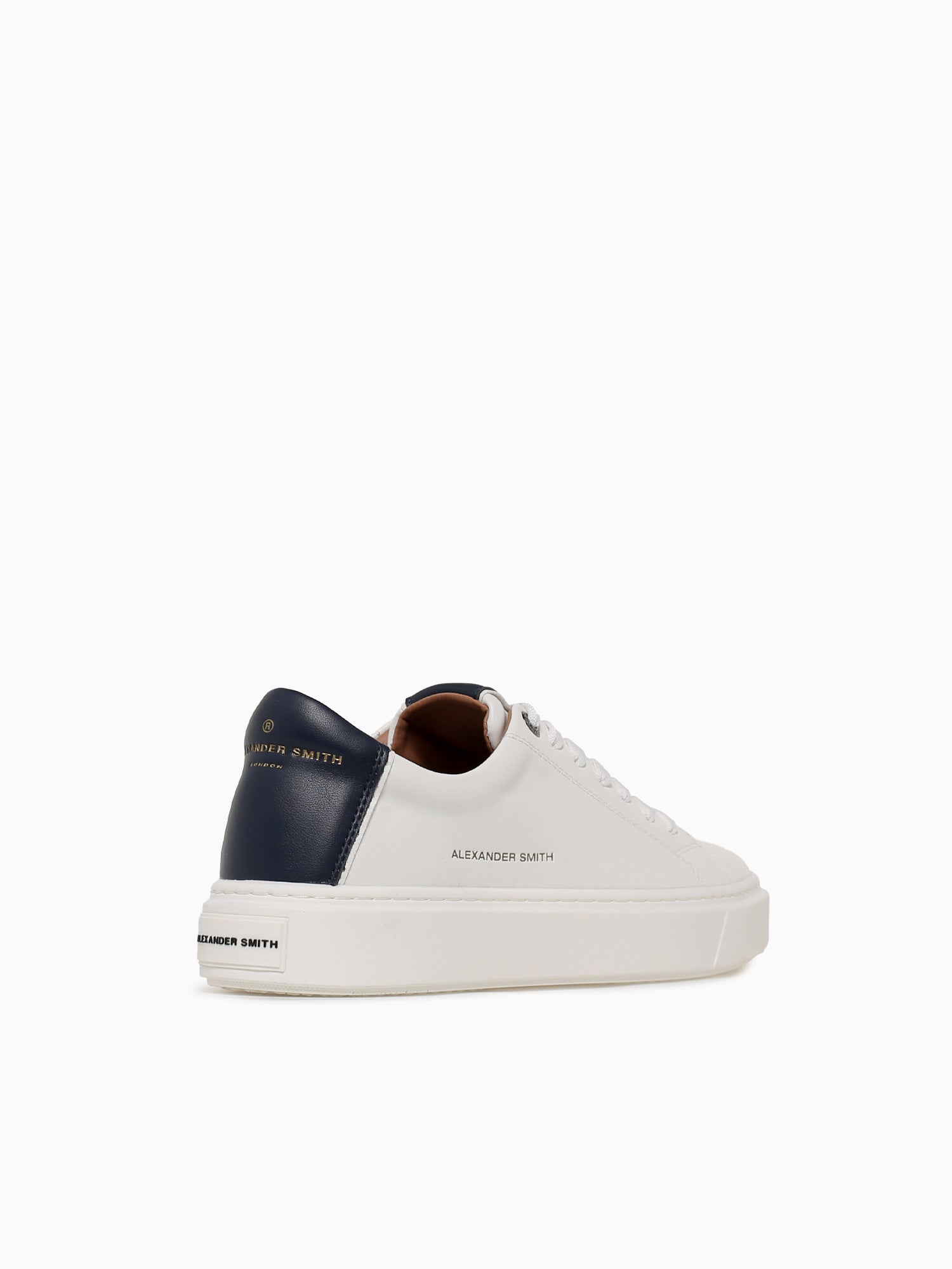 London Man White Blue leather White Multi / 40 / M