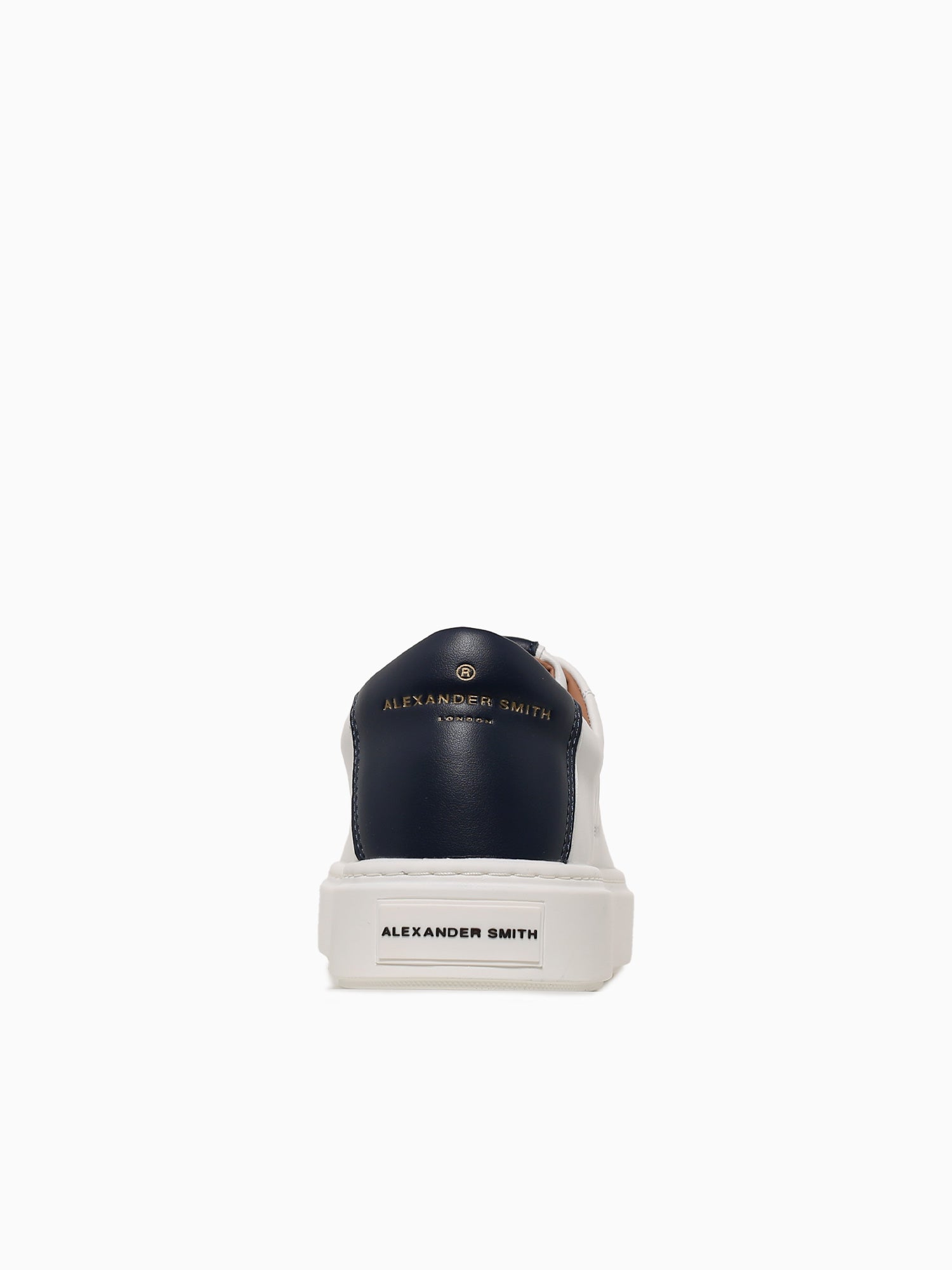 London Man White Blue leather White Multi / 40 / M
