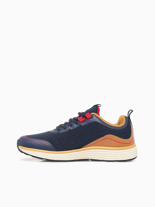 Alpheus Navy Tan Red mesh Navy / 7 / M