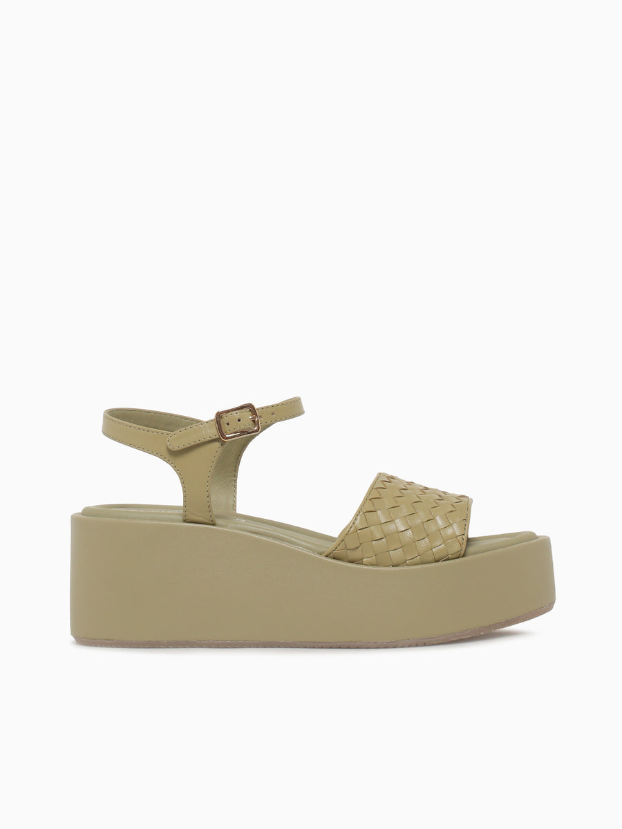 Edilberta Kaki Vitello Intrec Tan / 36 / M