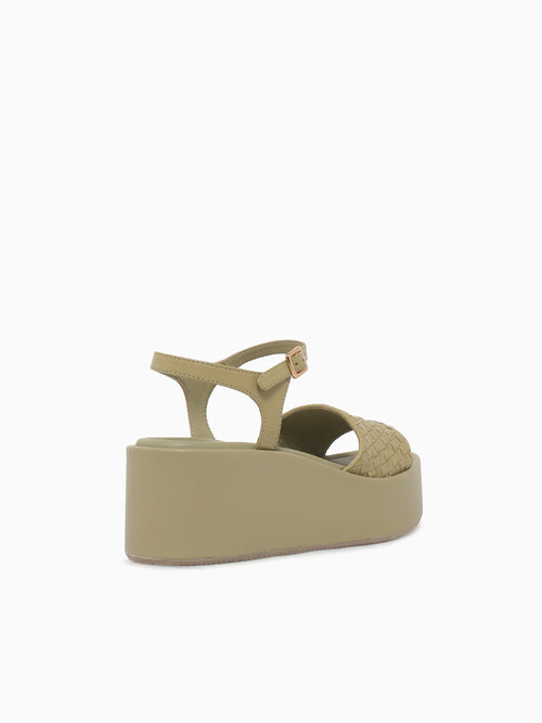 Edilberta Kaki Vitello Intrec Tan / 36 / M