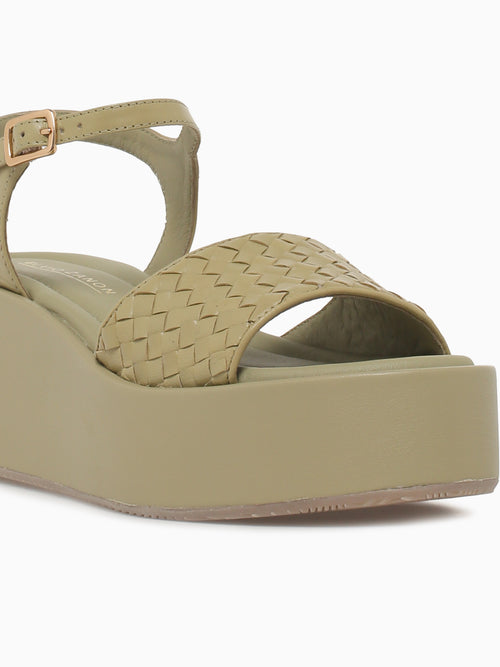 Edilberta Kaki Vitello Intrec Tan / 36 / M