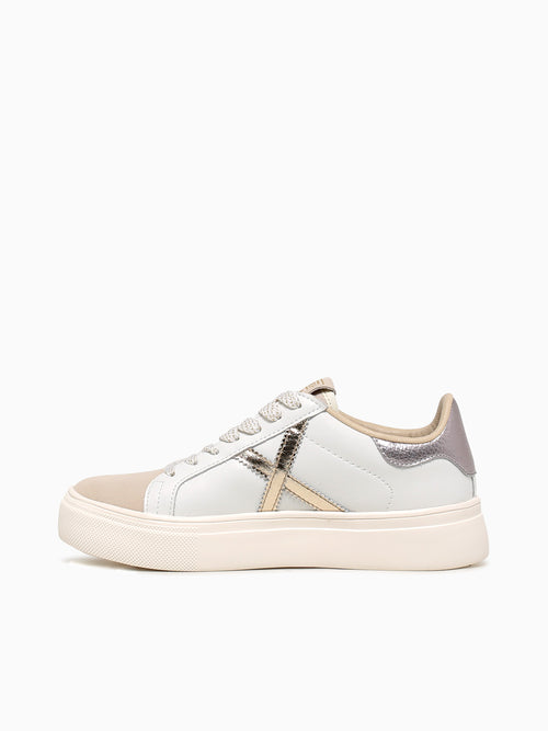 Rete Sky Blanco Oro leather
