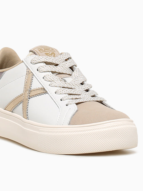 Rete Sky Blanco Oro leather