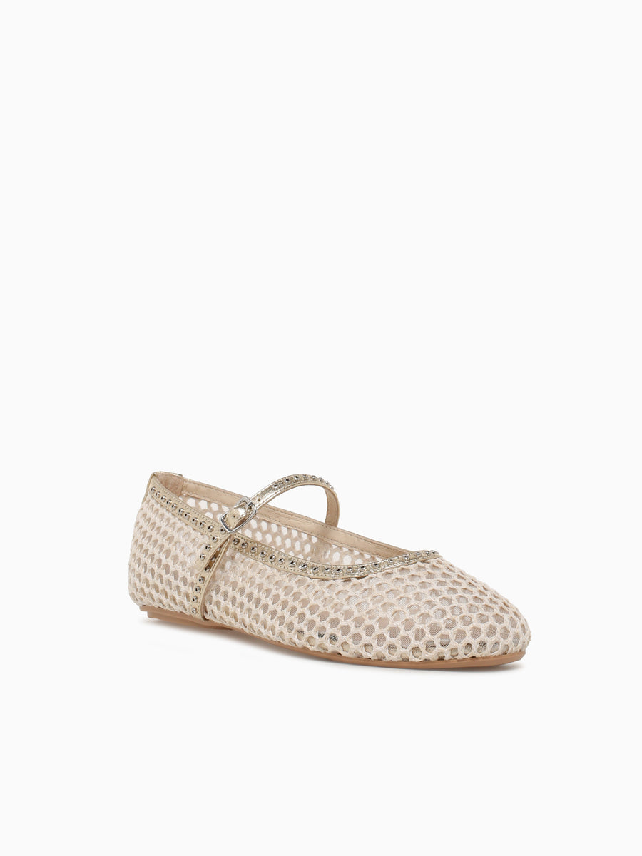 Mirabelle Beige Platino rete Pelle Beige / 5 / M