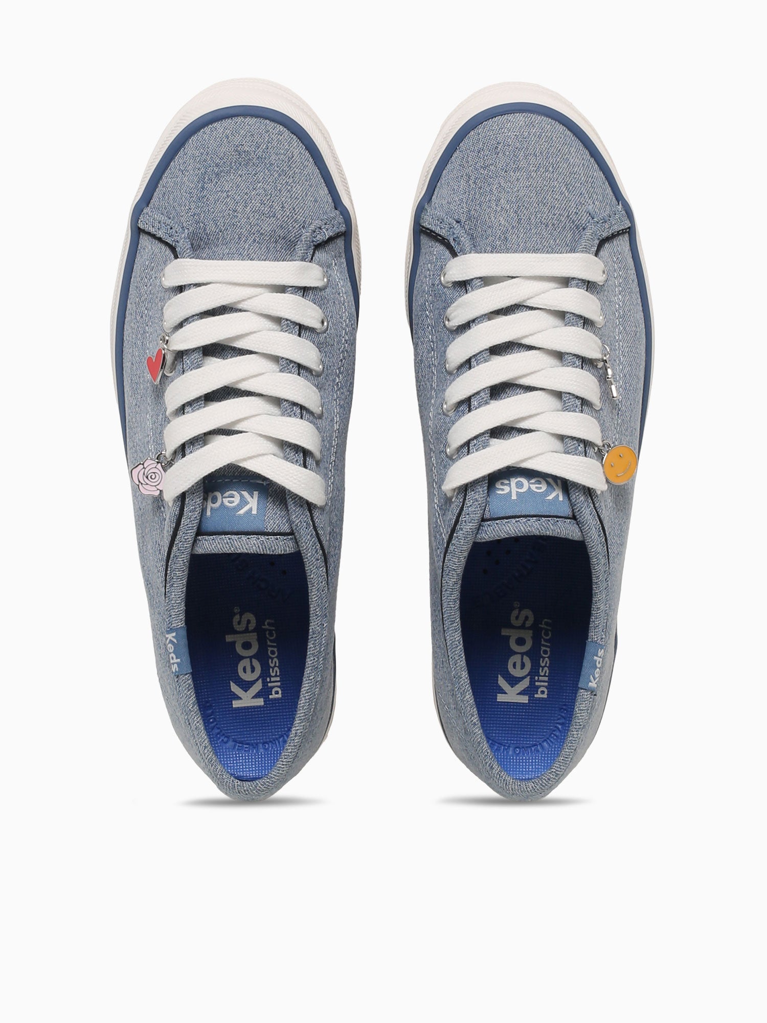 Triple Up Rose Blue Denim