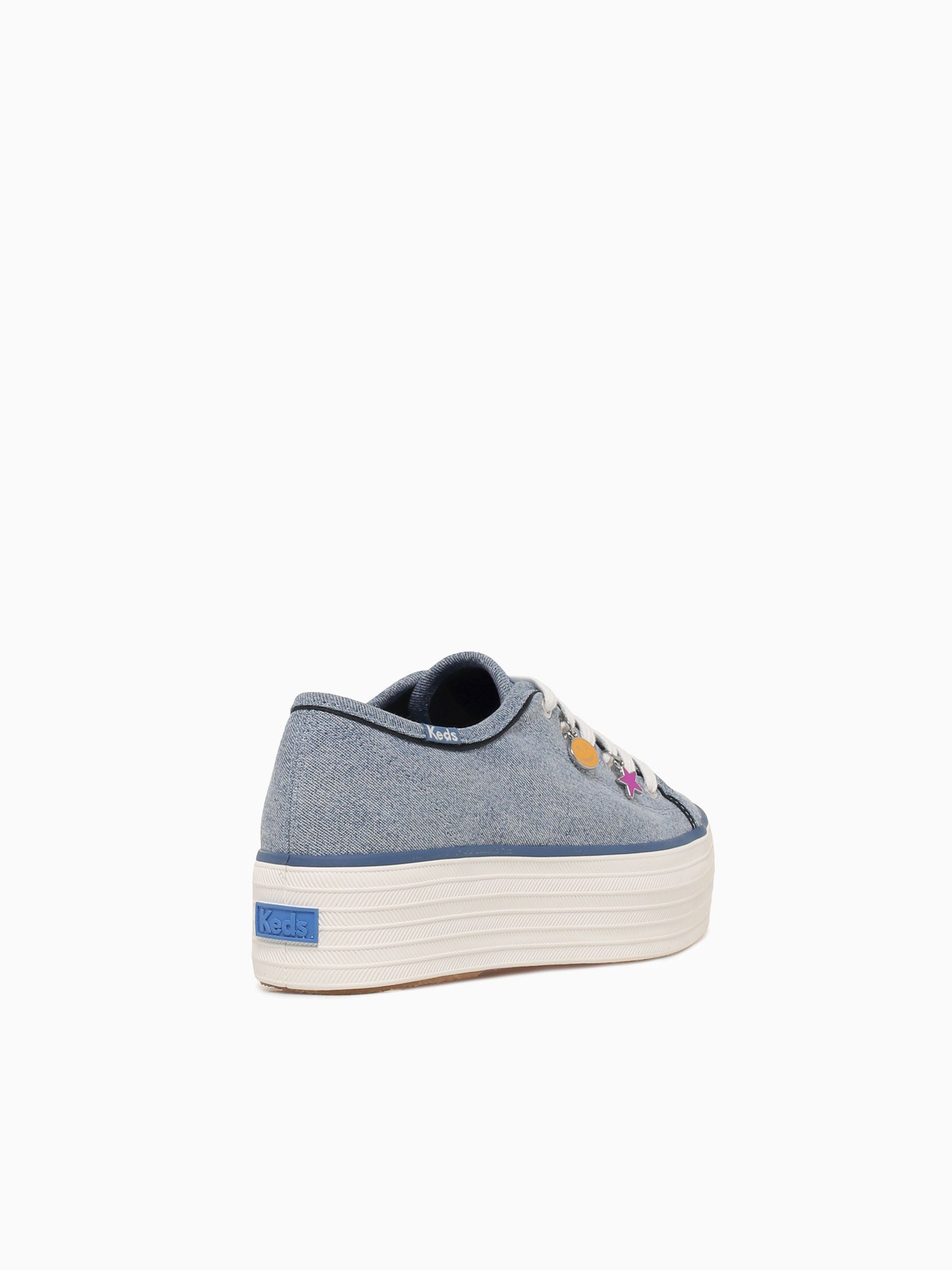 Triple Up Rose Blue Denim