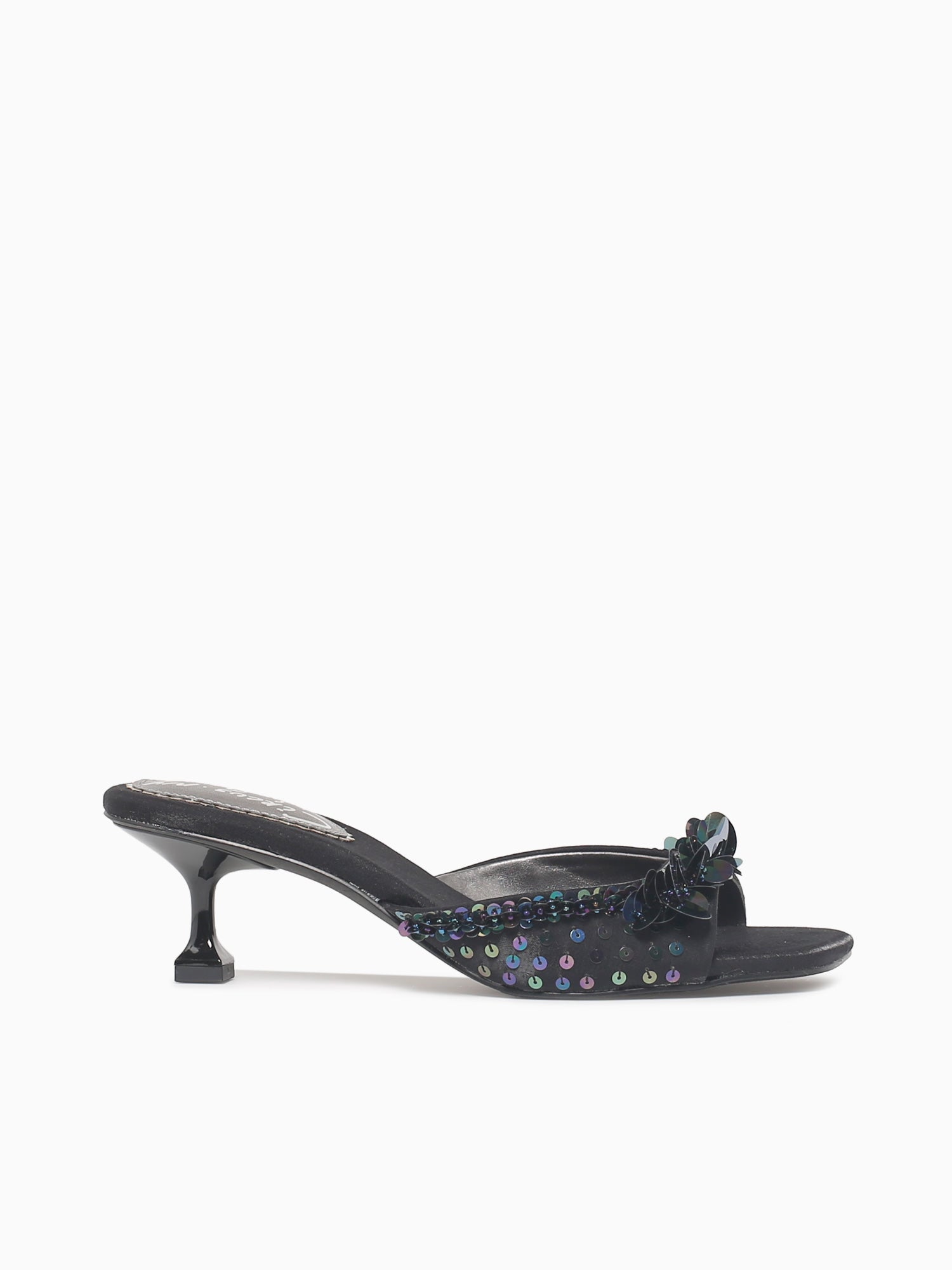 Juliana Black Satin Black / 5 / M