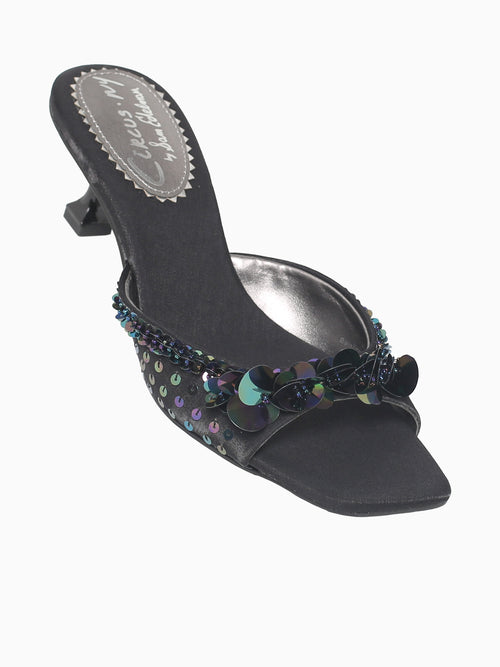 Juliana Black Satin Black / 5 / M