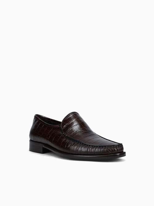 9045 T.moro Vitello Croco Brown / 7 / M