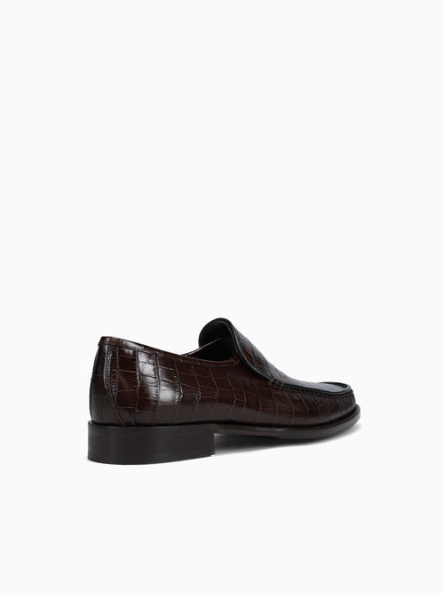 9045 T.moro Vitello Croco Brown / 7 / M