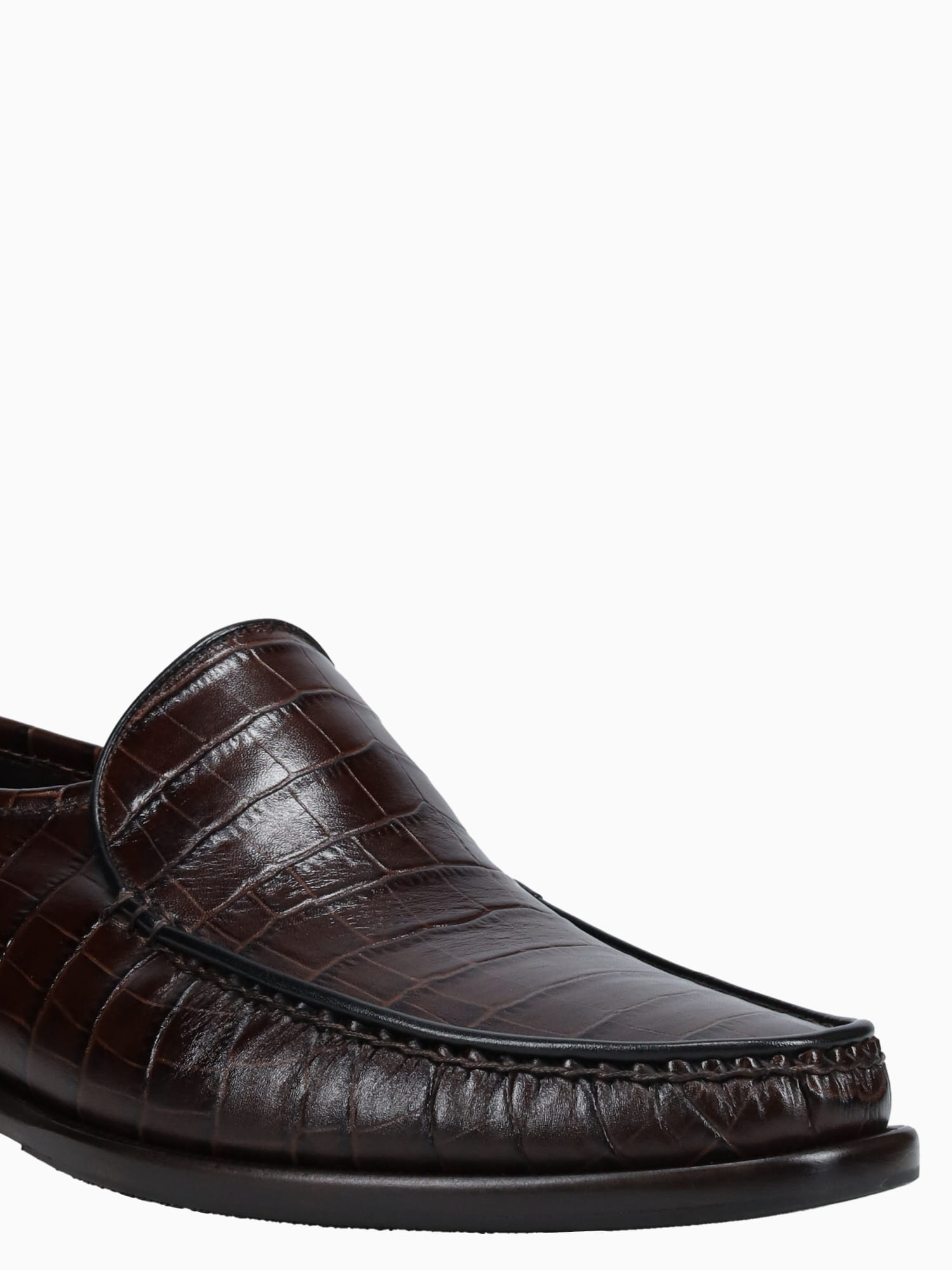 9045 T.moro Vitello Croco Brown / 7 / M