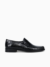 9045 Black Vitello Croco Black / 7 / M