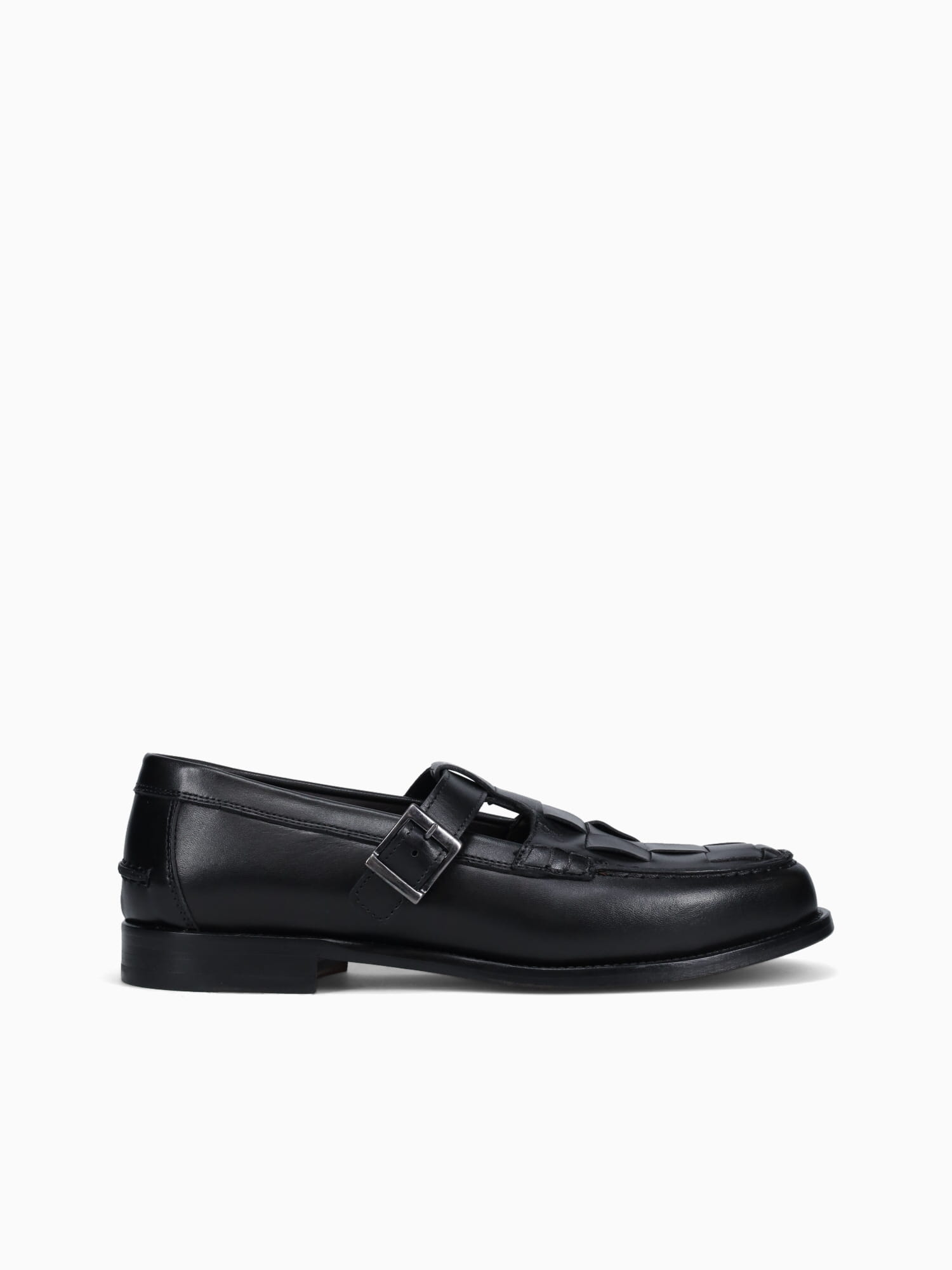 Martini Nero Vitello Intreccio Black / 7 / M