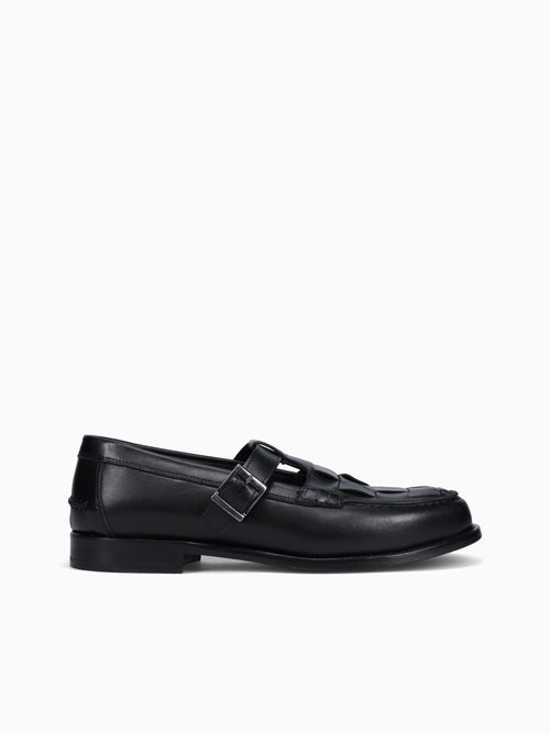 Martini Nero Vitello Intreccio Black / 7 / M