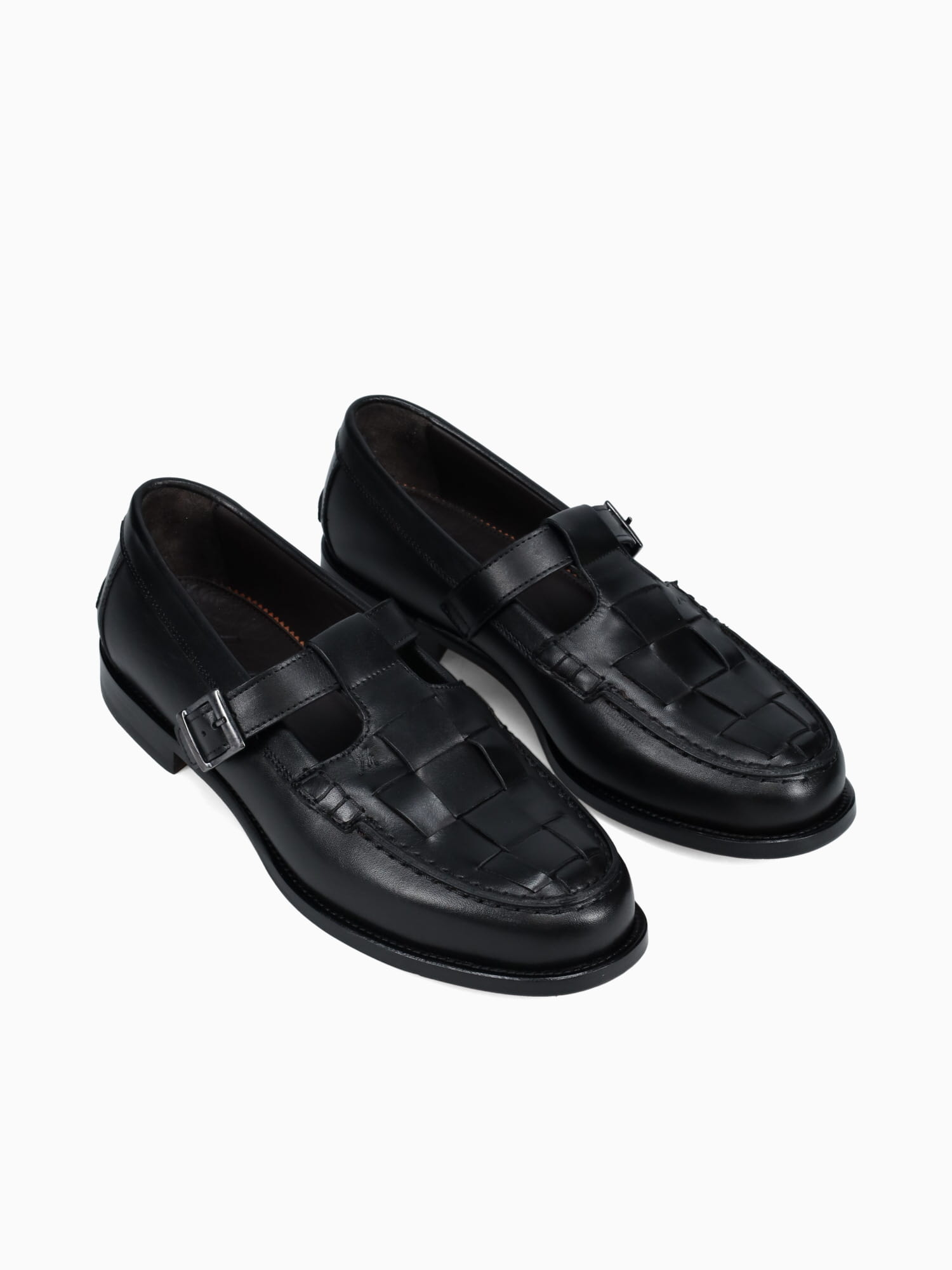 Martini Nero Vitello Intreccio Black / 7 / M