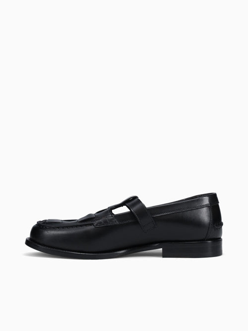Martini Nero Vitello Intreccio Black / 7 / M