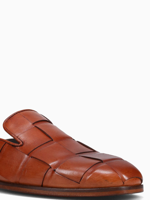 Renga Cuoio Intreccio Big Cognac / 7 / M