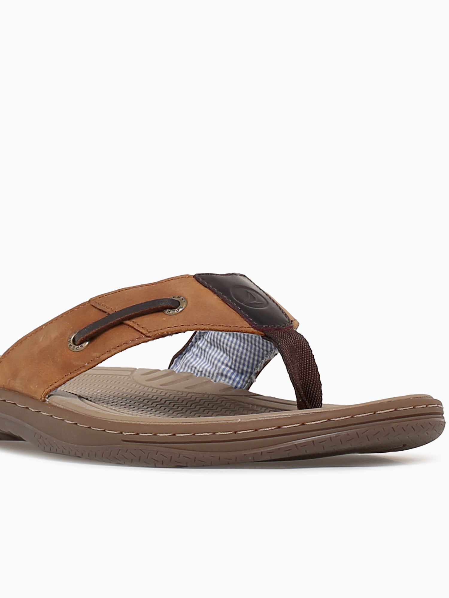 Baitfish Thong Brown Leather Brown / 7 / M